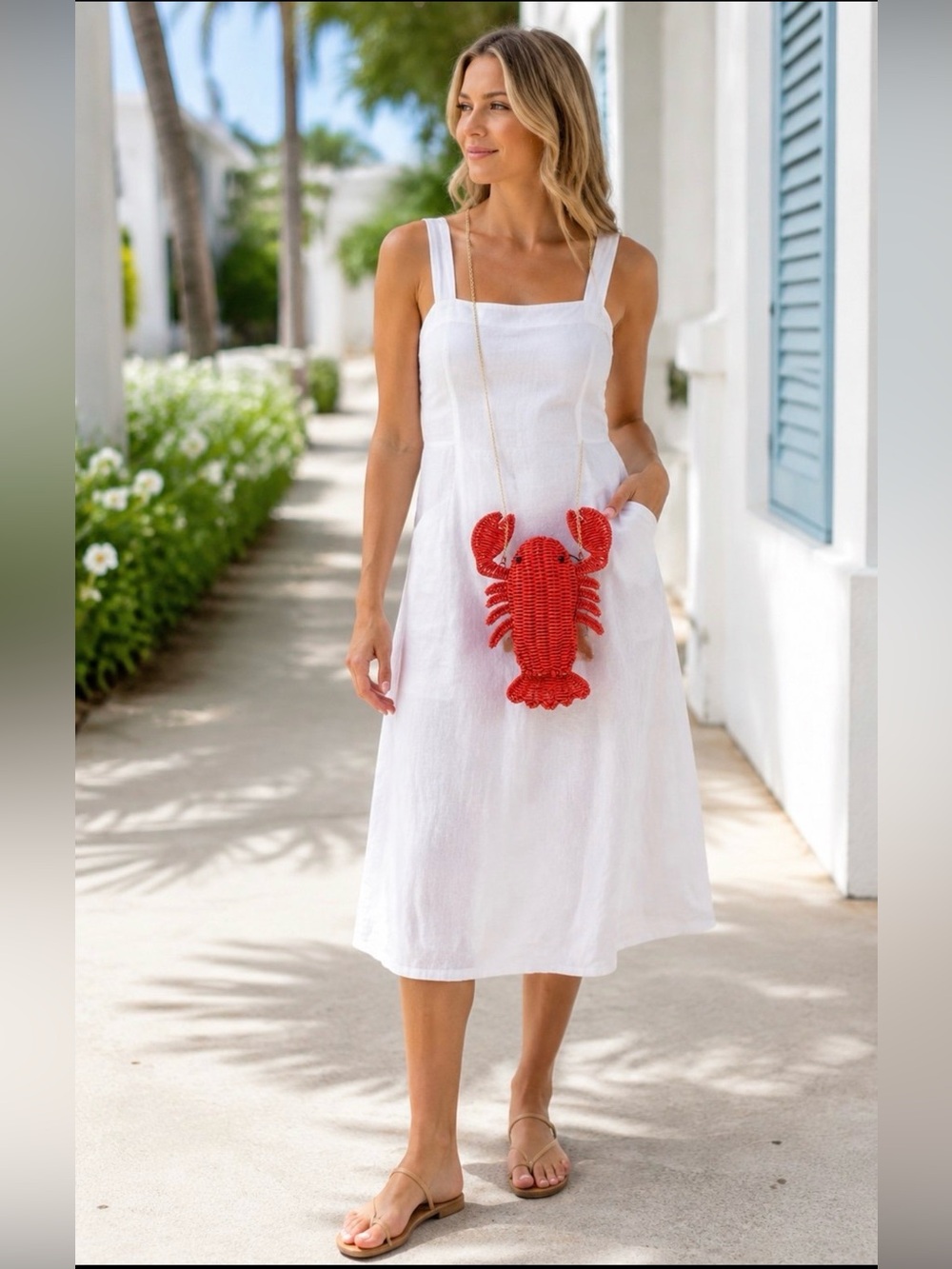 Tommy Bahama Red Lobster Wicker Crossbody Bag Fashion Novelty Women’s Purse NWT